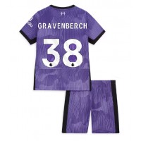 Echipament fotbal Liverpool Ryan Gravenberch #38 Tricou Treilea 2023-24 pentru copii maneca scurta (+ Pantaloni scurti)